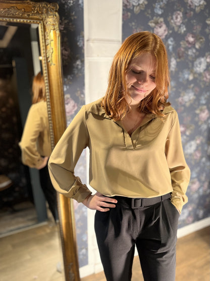 Blouse Céline CAMEL