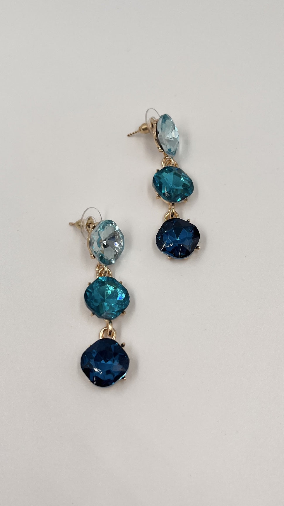 Boucles d'oreilles étincelle BLEU