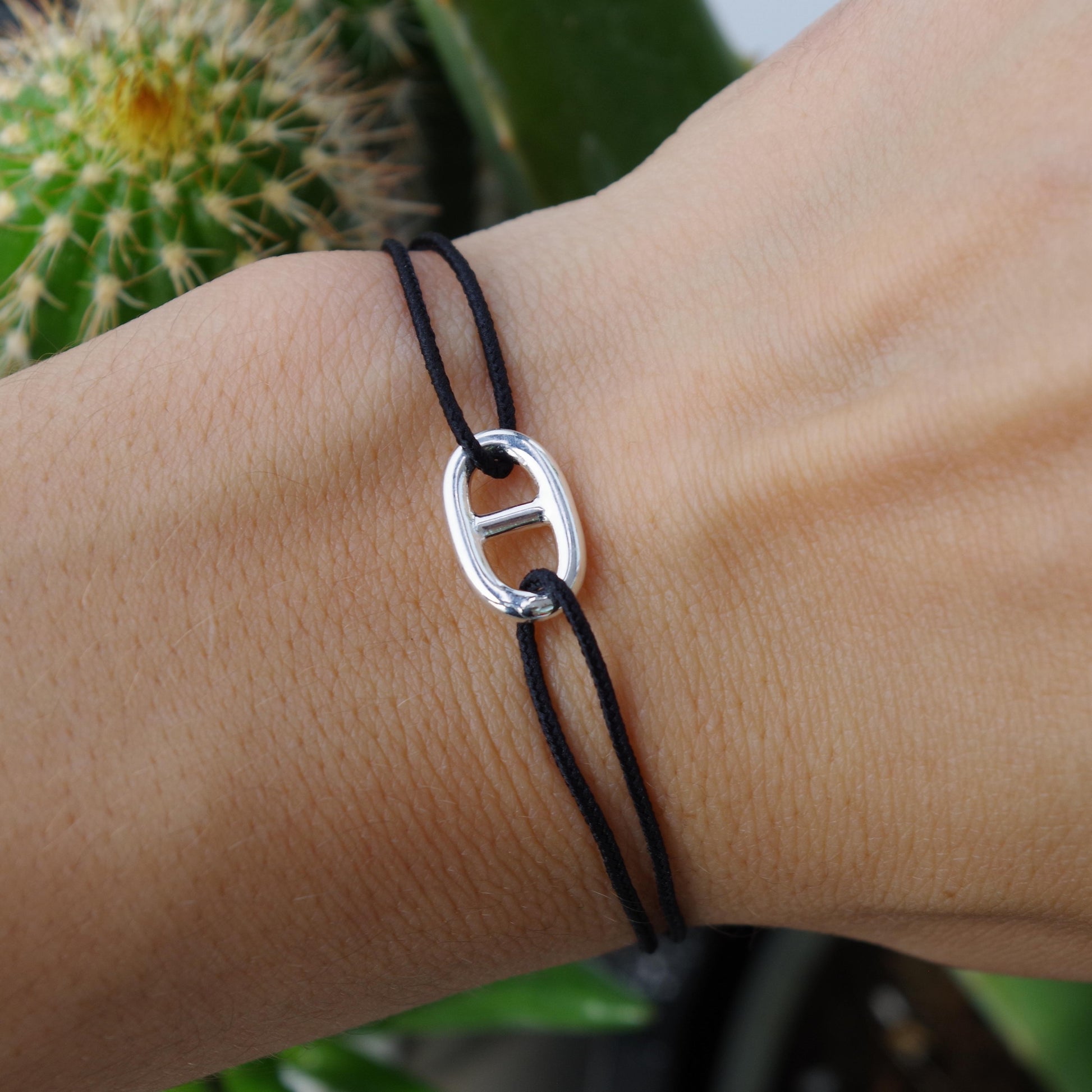 Bracelet argent NOIR