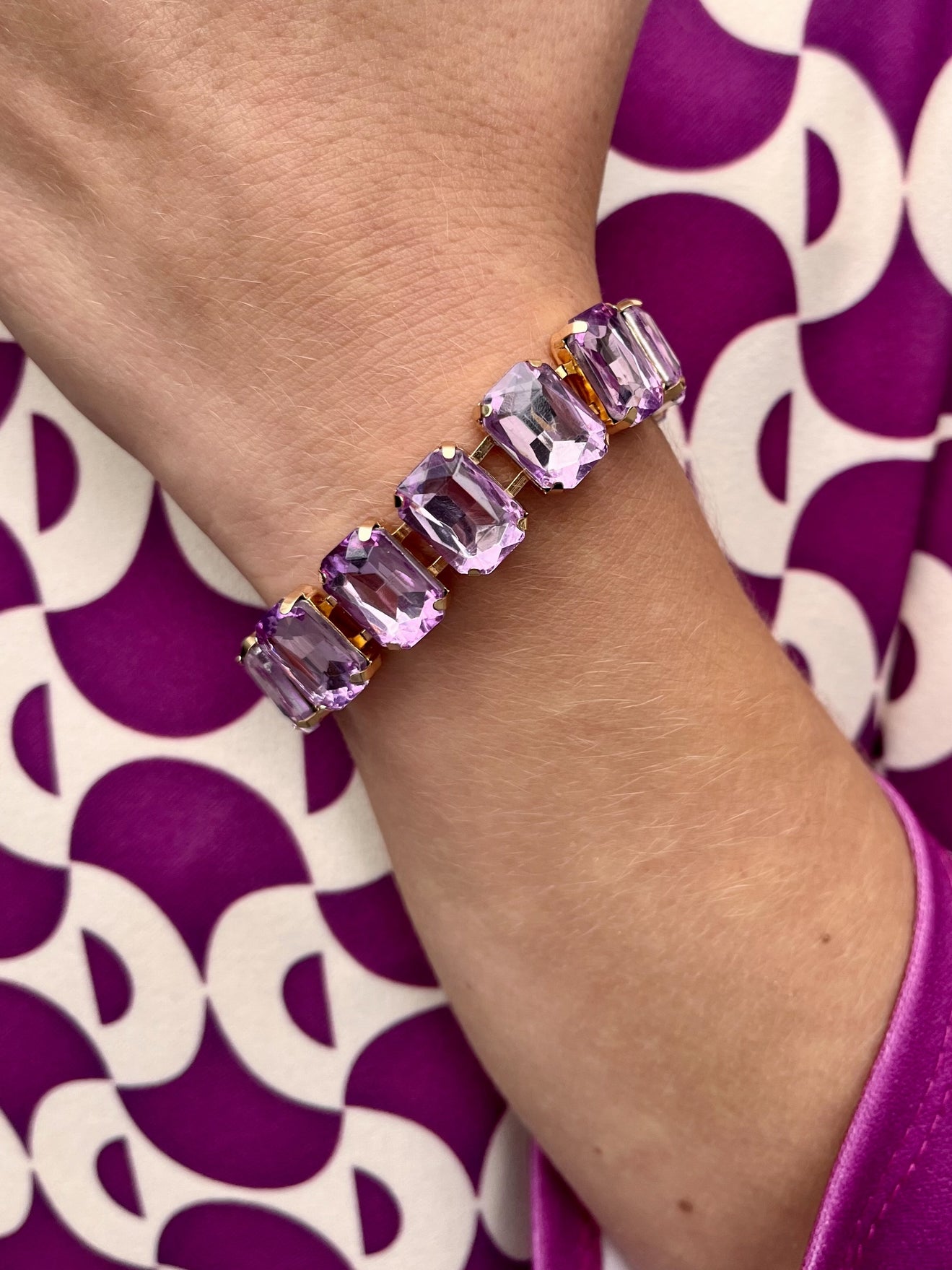 Bracelet strass VIOLET