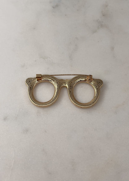 Broche lunettes STRASS/CRISTAL