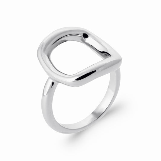 Bague argent carrée UNI1