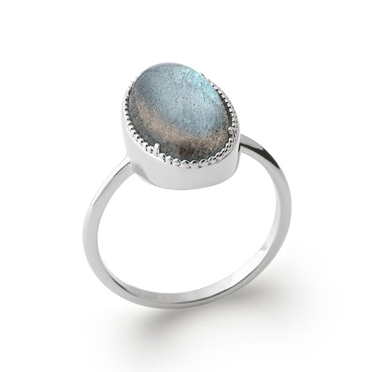 Bague argent et labradorite 