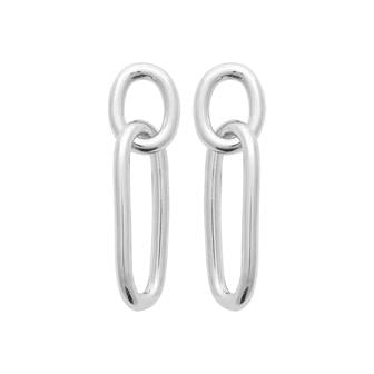 Boucles argent rhodié 