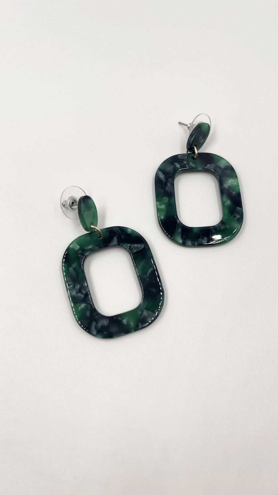 Boucles d'oreilles audrey VERT