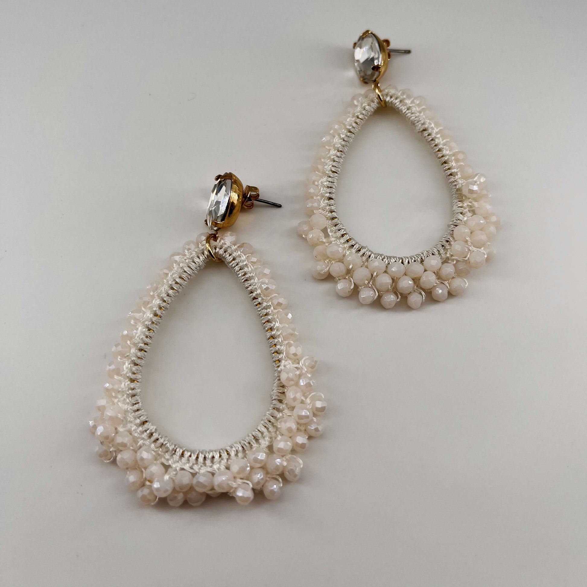 Boucles dorées Diva BLANC