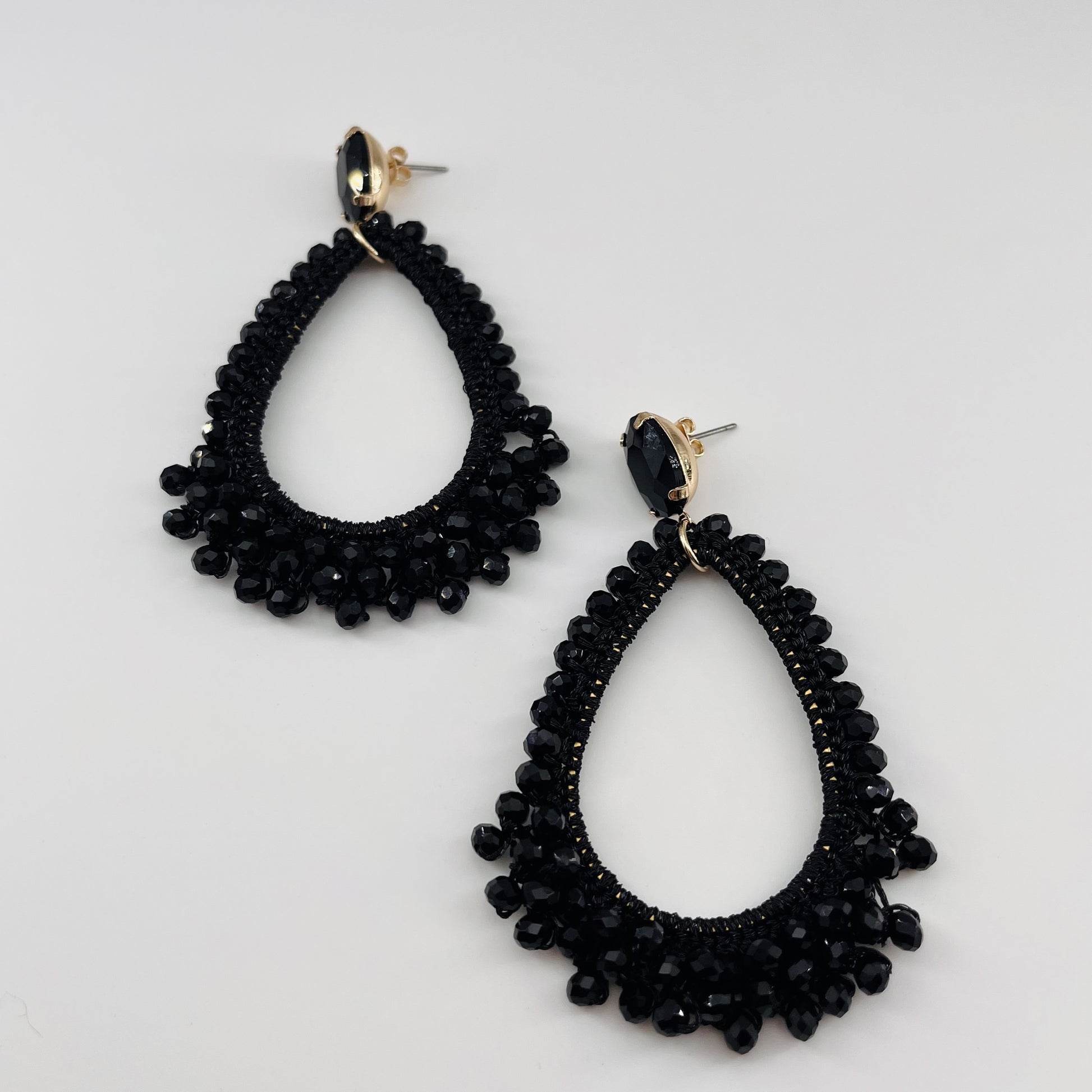 Boucles dorées Diva NOIR