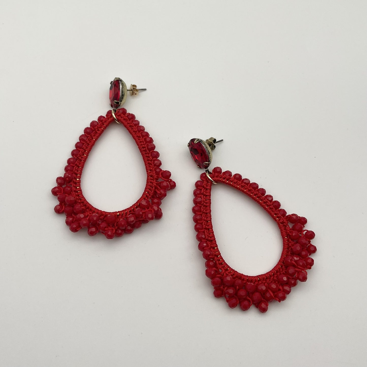 Boucles dorées Diva ROUGE