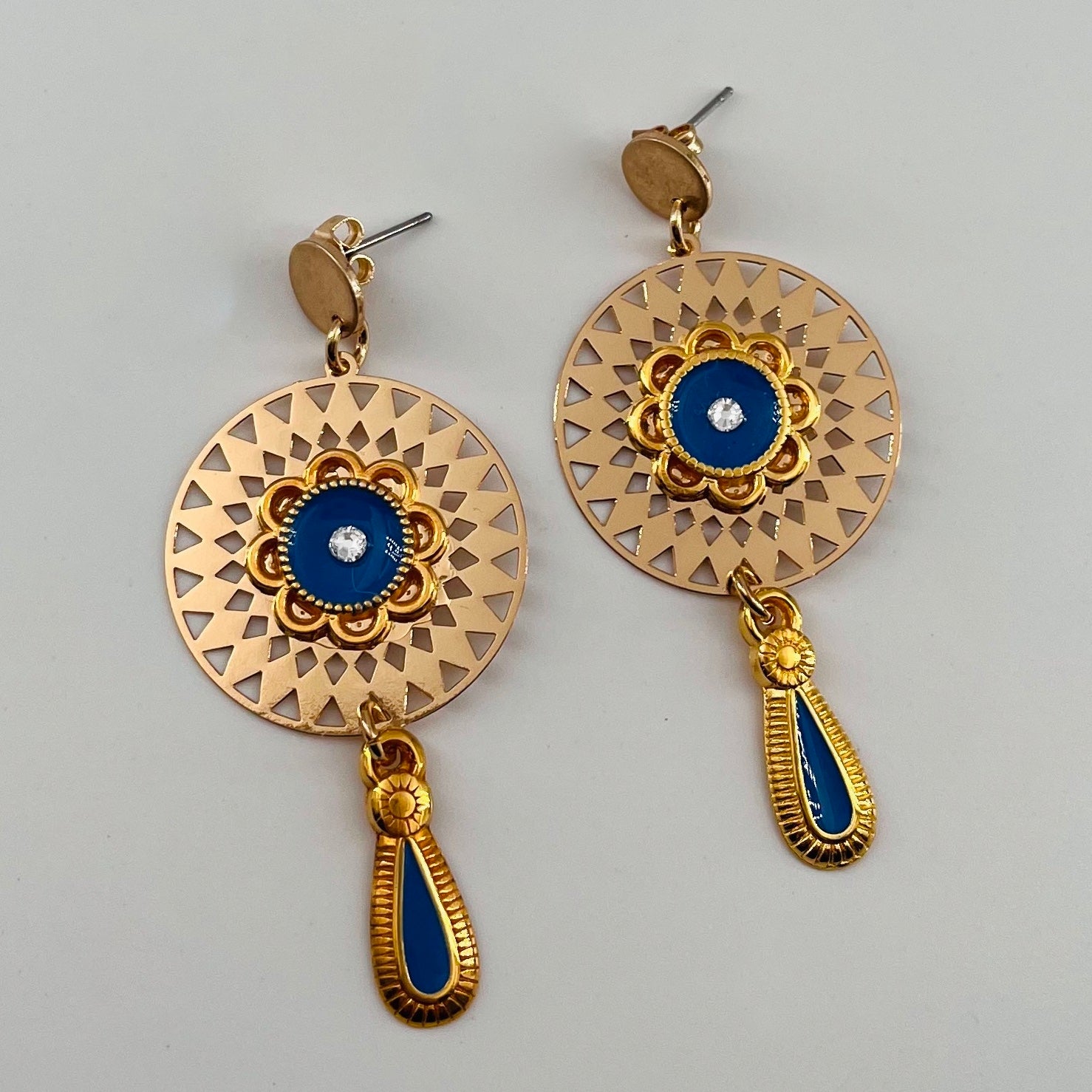 Boucles dorées moyens modèles Lisbonne TERRACOTTA