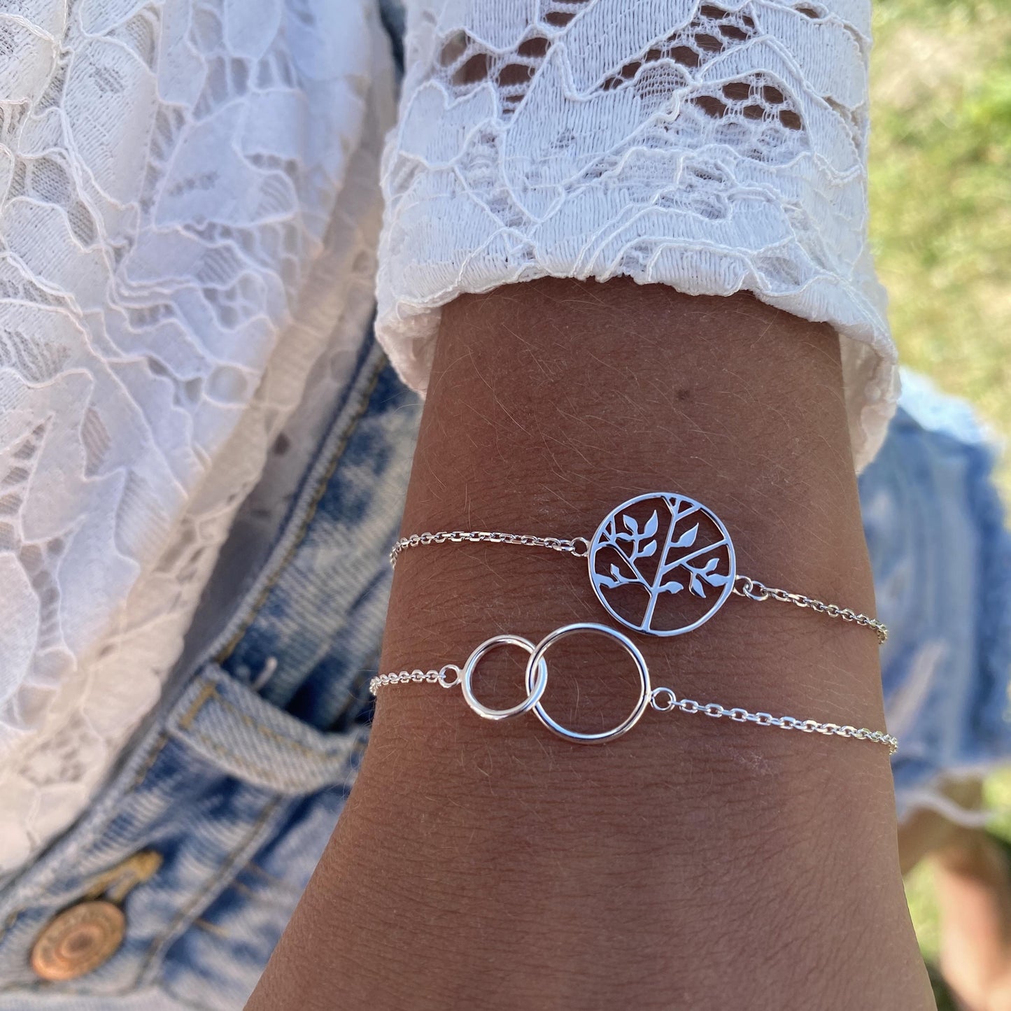 Bracelet arbre de vie argent 