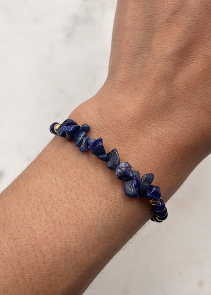 Bracelet lola réglable Pierre semi-precieuse LAPIS