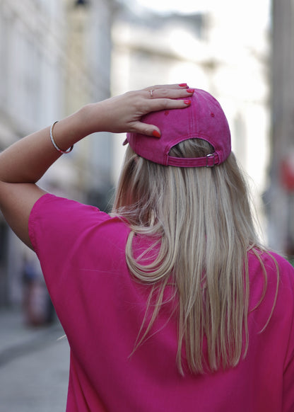 Casquette biba FRAMBOISE