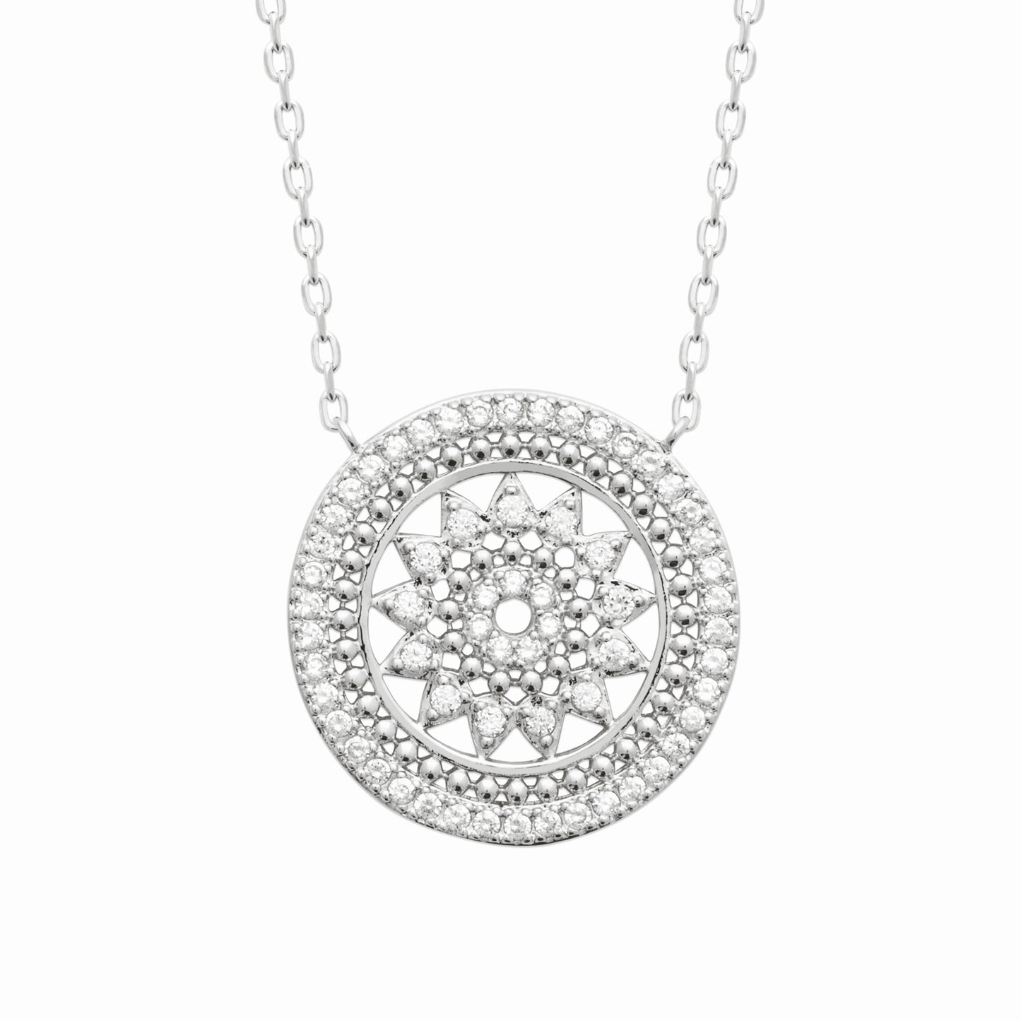 Collier argent rhodie oz 