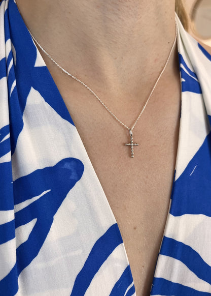 Collier croix argent 