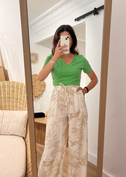 Crop top chloé VERT BRESIL