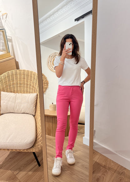 Pantalon alexandrine FRAMBOISE