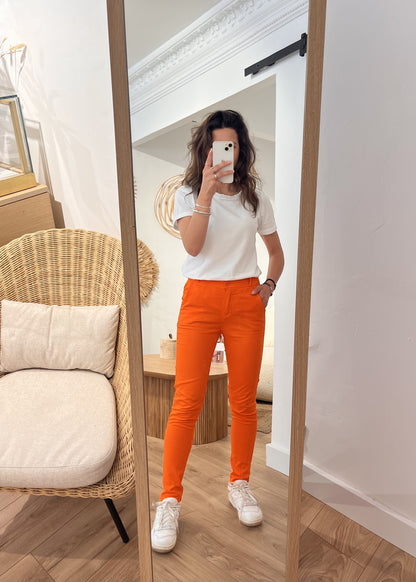 Pantalon alexandrine ORANGE