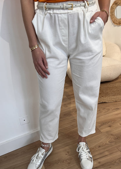 Pantalon baggy corentine BLANC