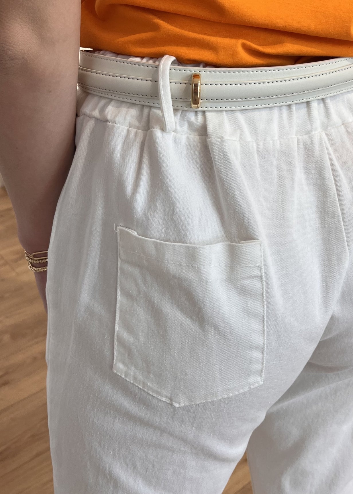 Pantalon baggy corentine BLANC