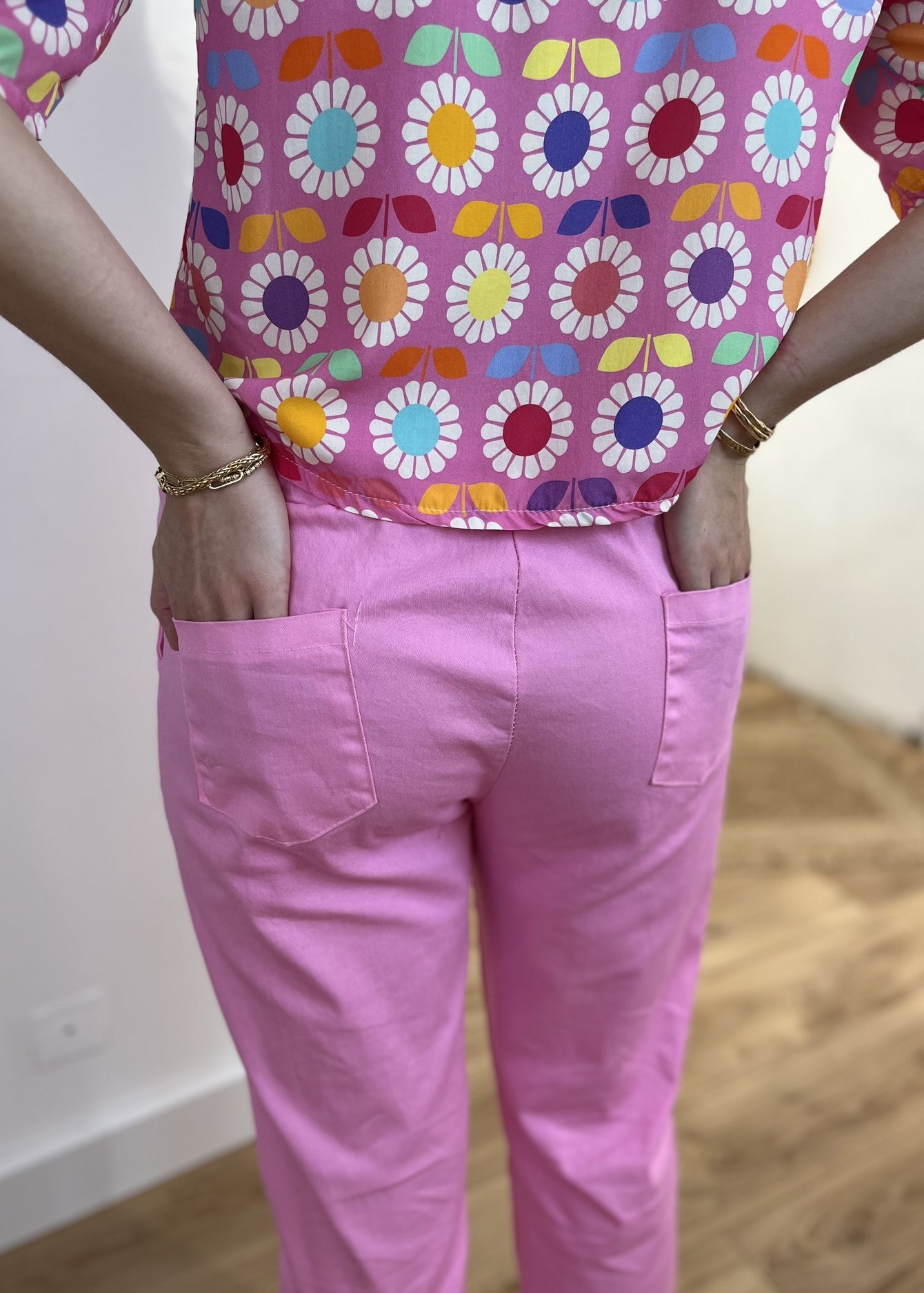 Pantalon baggy corentine ROSE