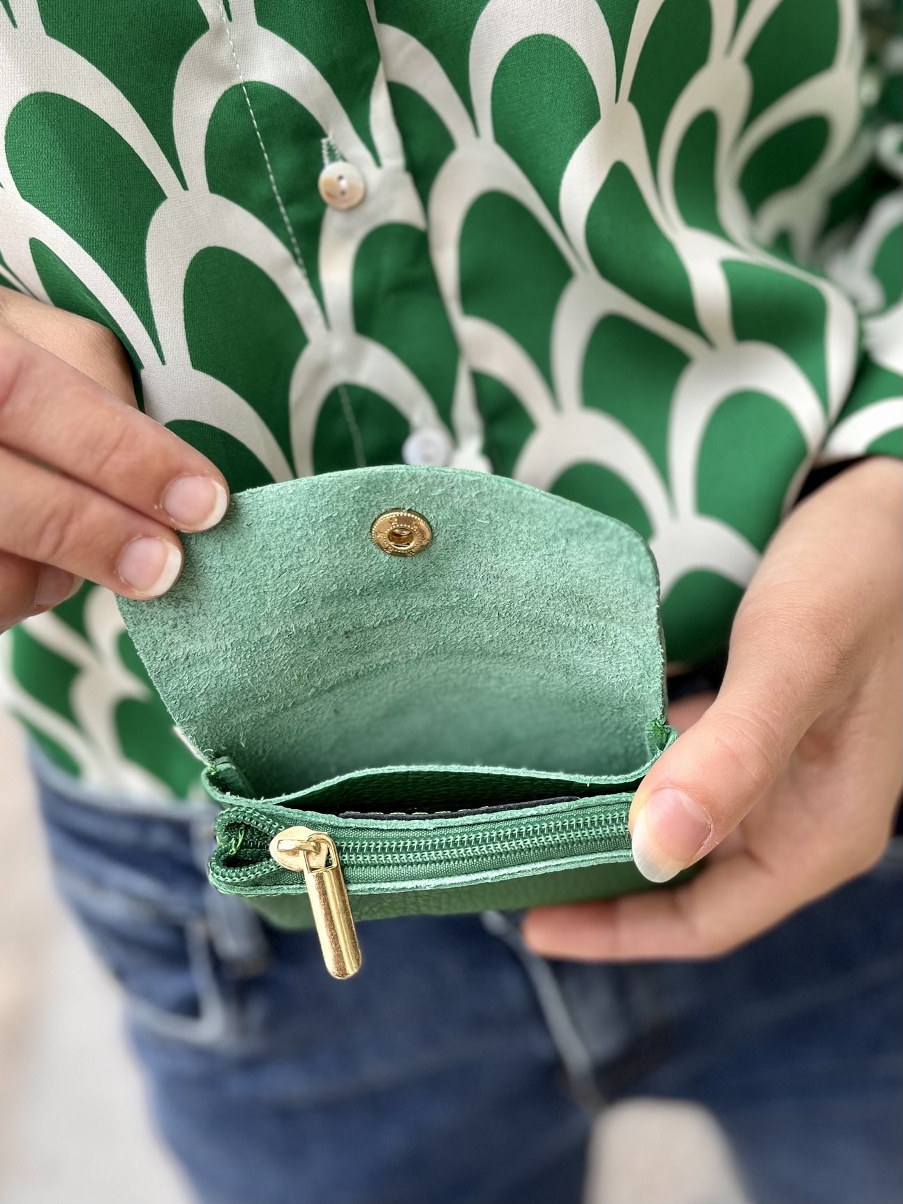 Porte-monnaie Mona VERT GUCCI