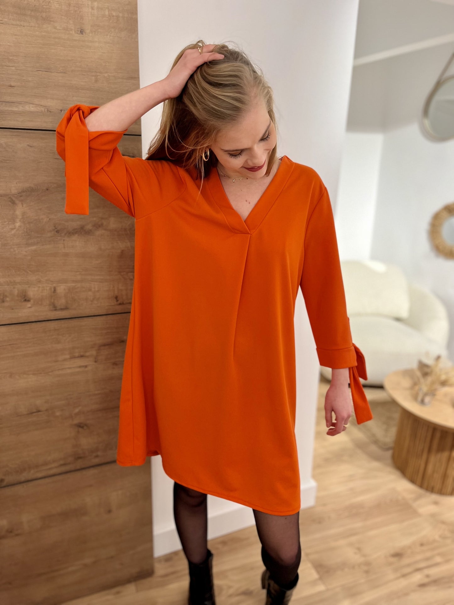 Robe courte alison ORANGE