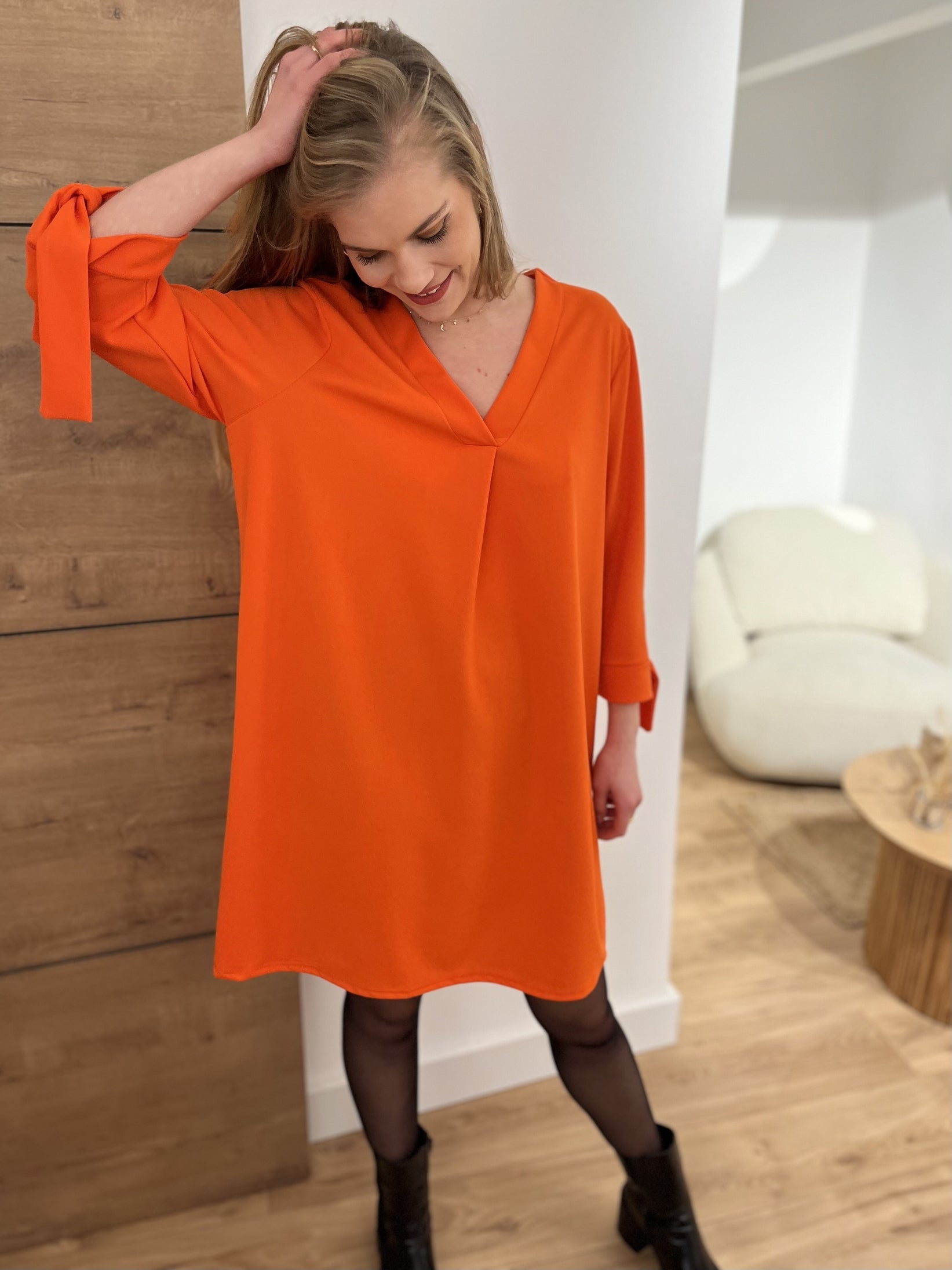 Robe courte alison ORANGE