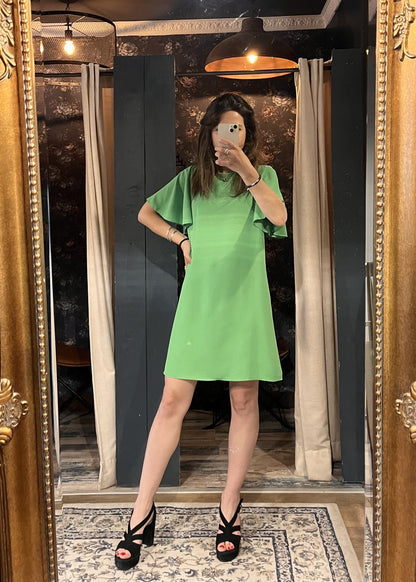 Robe courte chloé VERT BRESIL