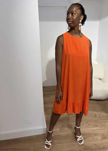 Robe courte sophie ORANGE