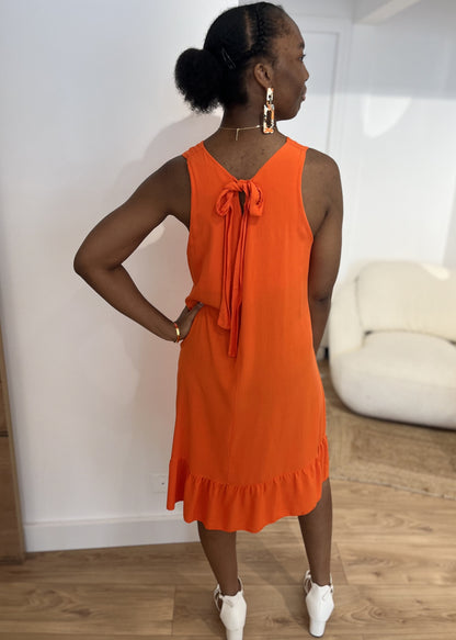 Robe courte sophie ORANGE