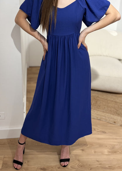 Robe longue chlotilde Noeud dos nu ROYAL