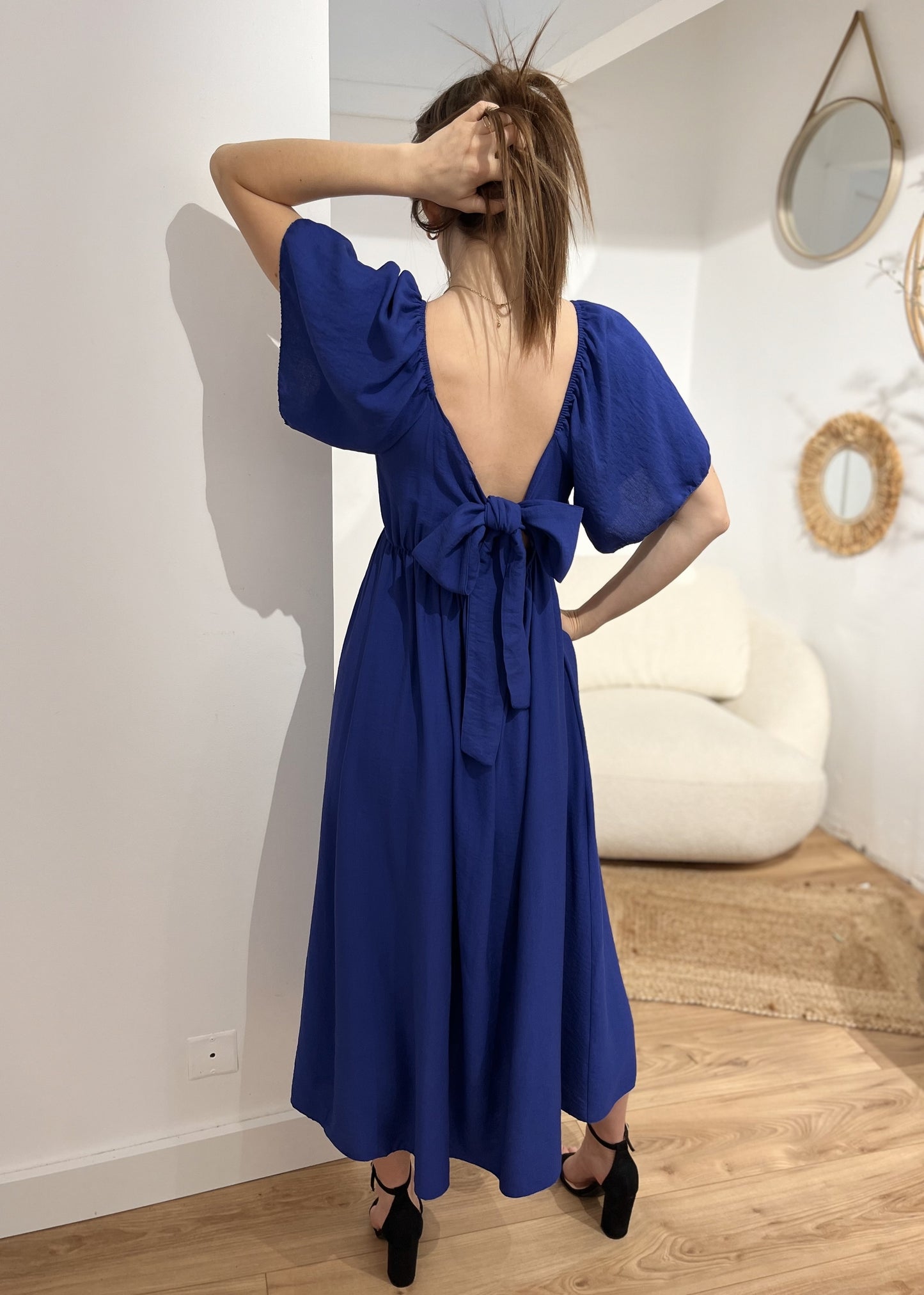 Robe longue chlotilde Noeud dos nu ROYAL