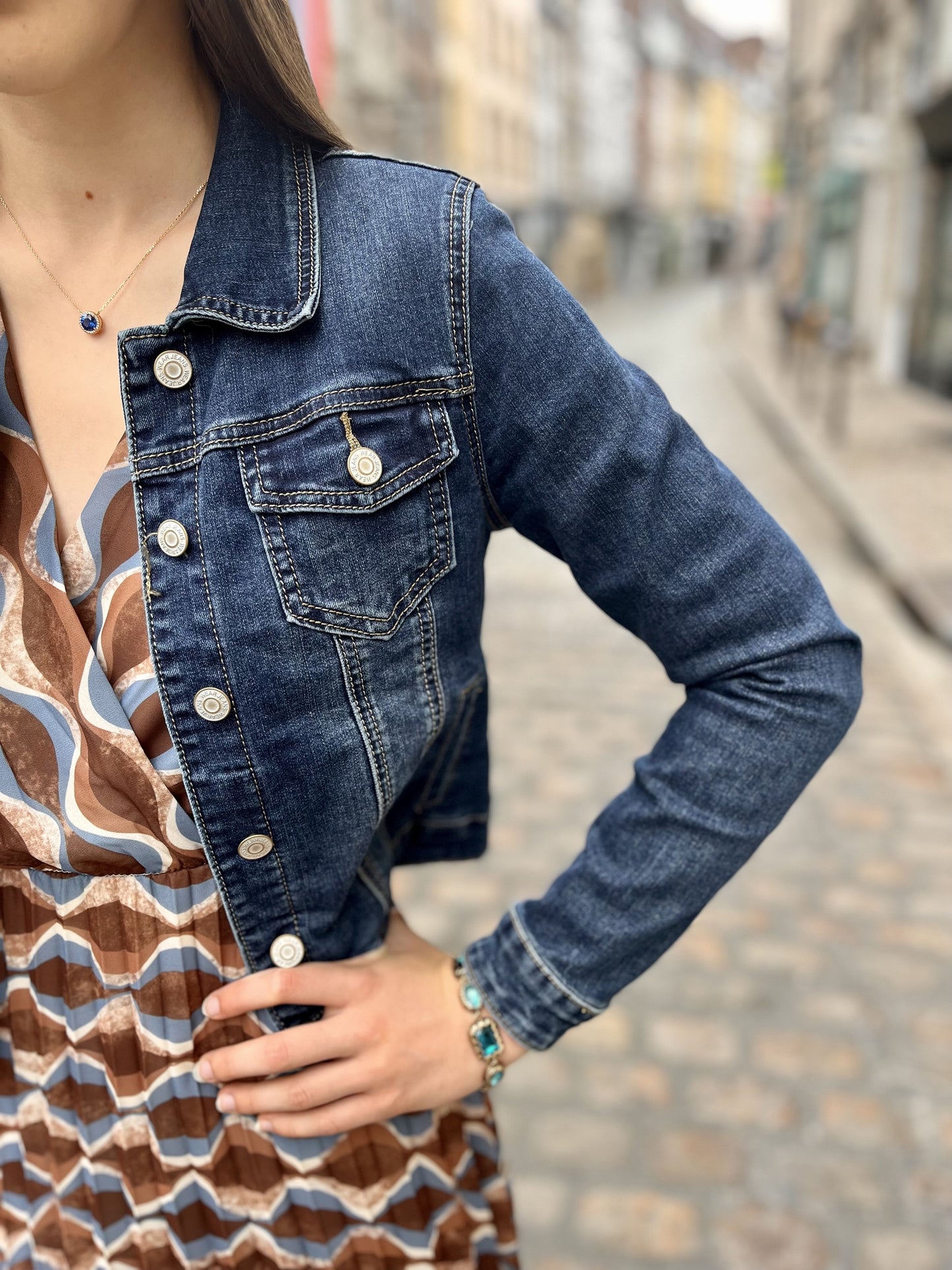 Veste avec boutons BLEU